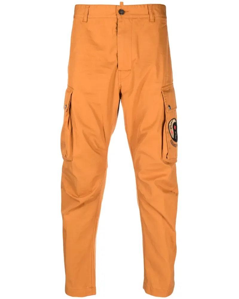 Dsquared2 Cargohose im Tapered-Design - Orange Orange