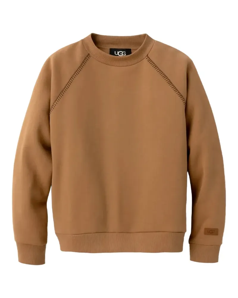 UGG Classic Sweatshirt mit Überwendlingsstich - Braun Braun