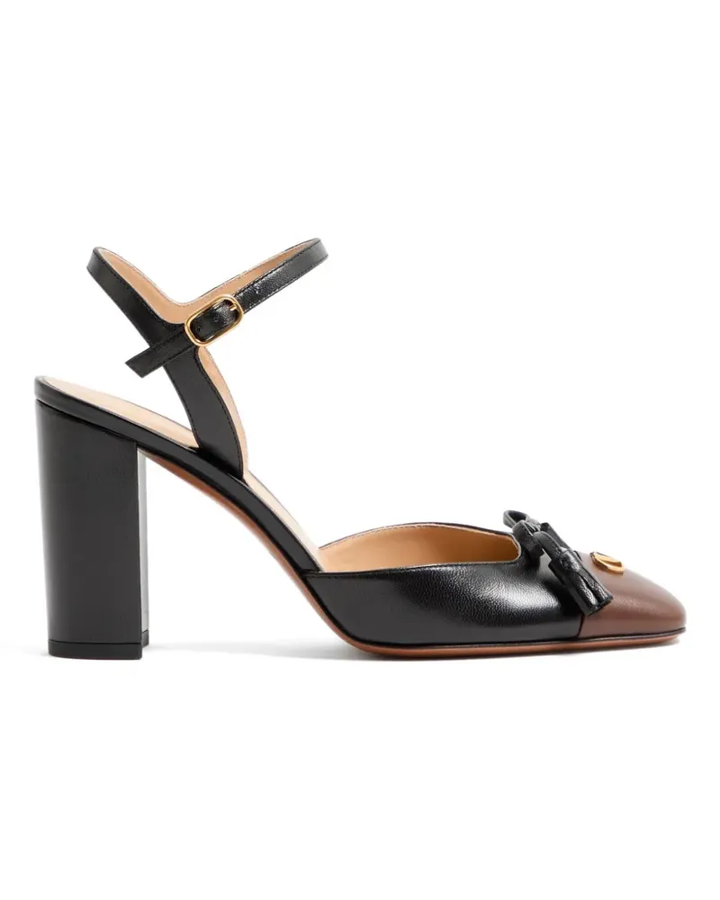 Valentino Garavani Valet Du Roi Pumps aus Ziegenleder 90mm - Schwarz Schwarz
