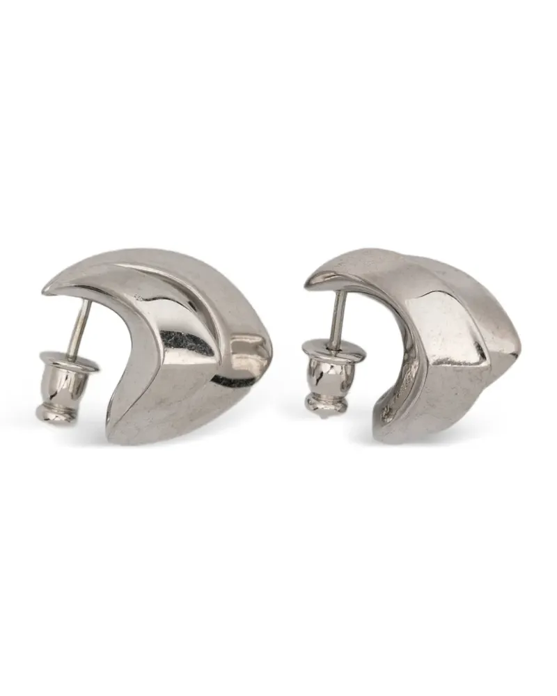 PANCONESI Skulpturale Spada Wickelohrringe - Silber Silber