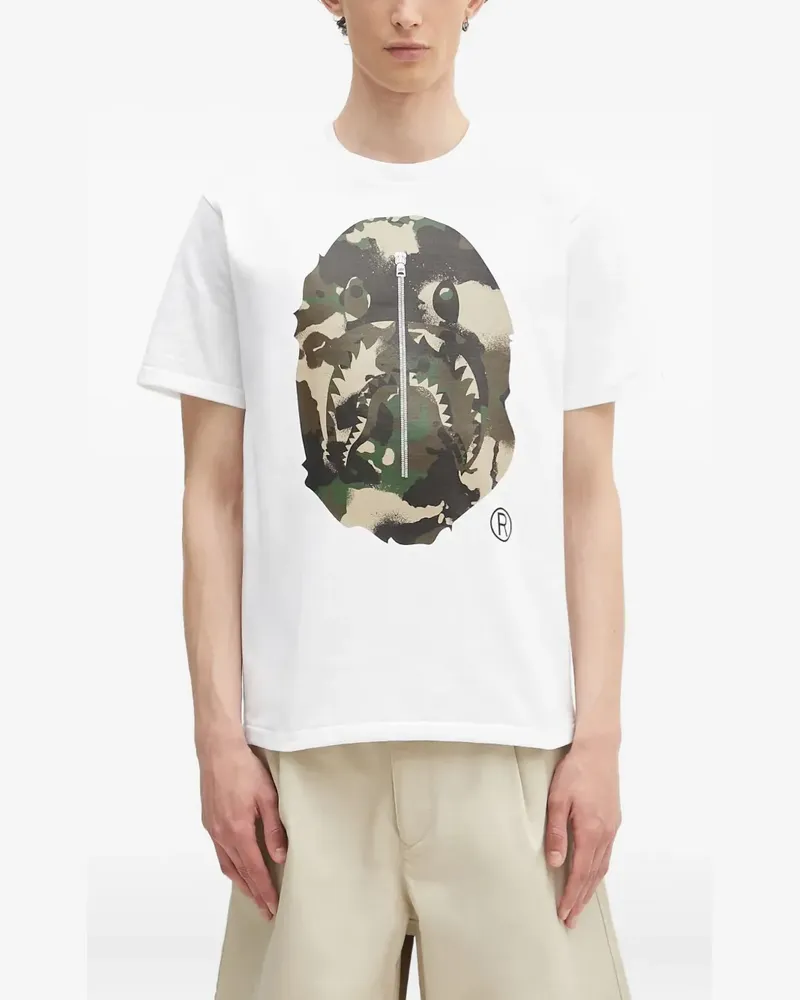 BAPE T-Shirt mit Print - Weiß Weiß