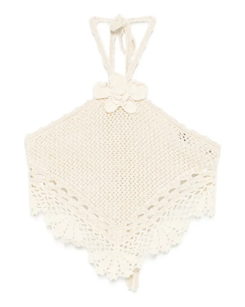 Retrofête Isaure crochet top - Nude Nude