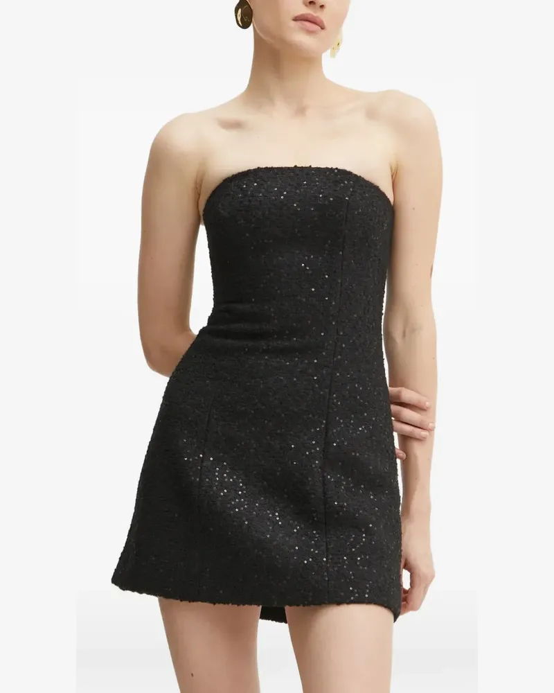 MARCIANO Los Angeles sequin-embellishment strapless mini dress - Schwarz Schwarz