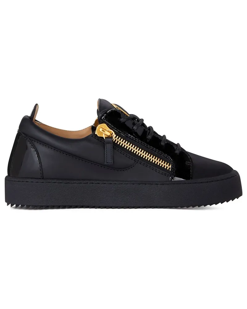 Giuseppe Zanotti Sneakers mit Logo - Schwarz Schwarz