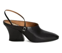 Mules mit Blockabsatz - Schwarz