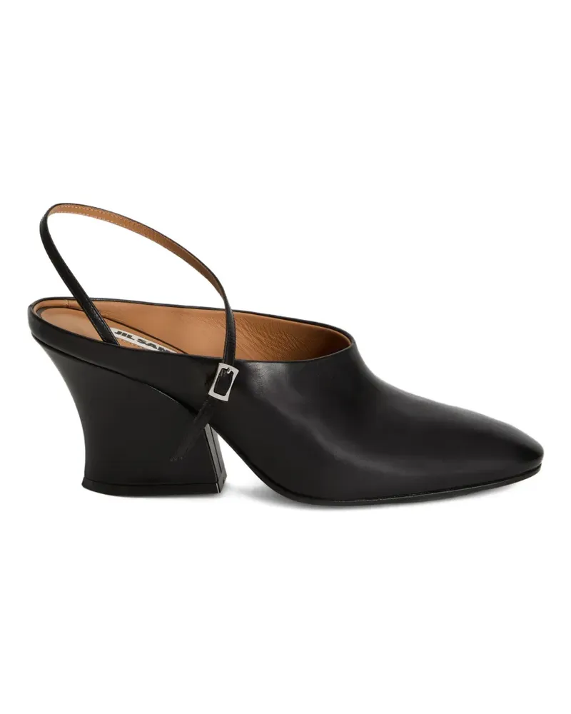 Jil Sander Mules mit Blockabsatz - Schwarz Schwarz