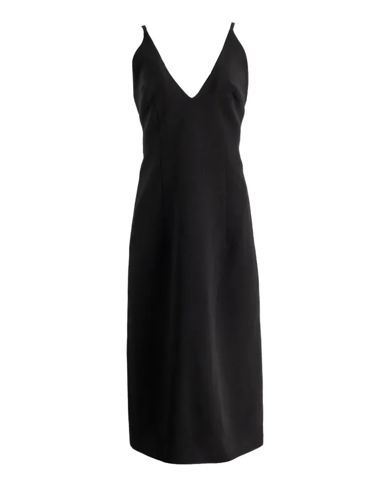 Magda Butrym V-neck cross-strap midi dress - Schwarz Schwarz