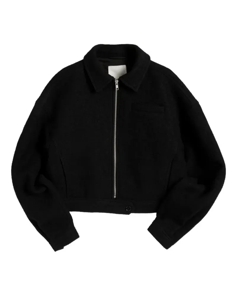 YMC Burnside zip jacket - Schwarz Schwarz