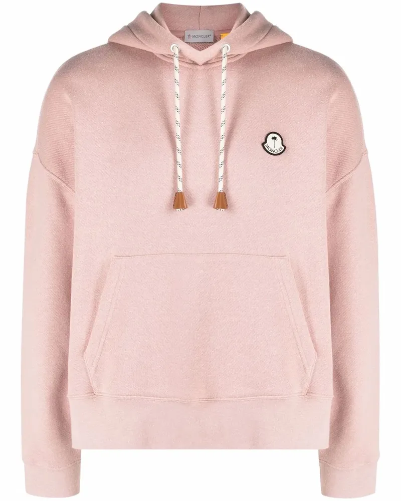 Palm Angels x 8 Moncler Hoodie mit tropischem Motiv - Rosa Rosa