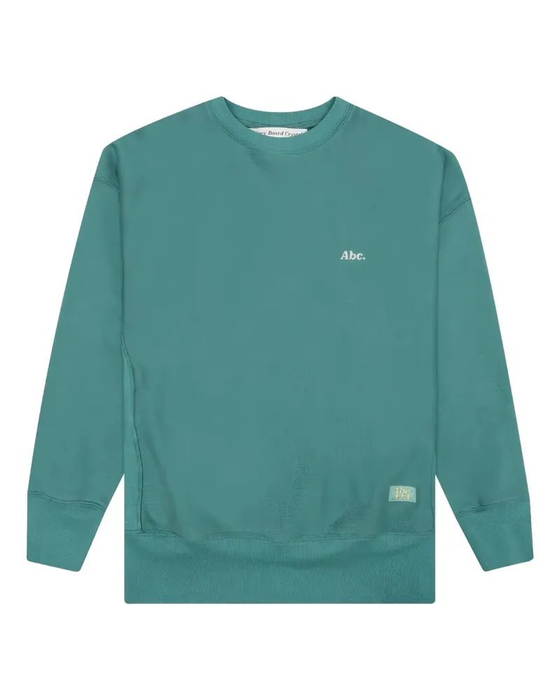 Abc. Sweatshirt mit Logo-Stickerei - Blau Blau