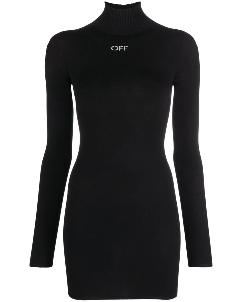 OFF-WHITE T-Shirtkleid mit Logo - Schwarz Schwarz