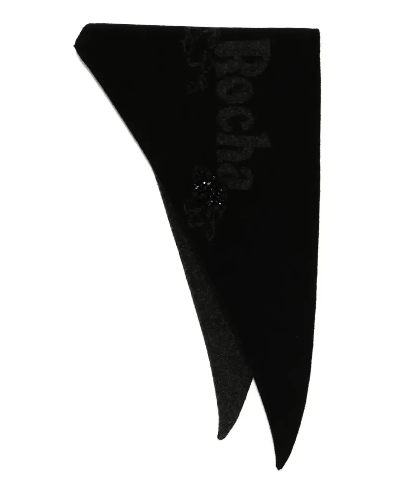 Simone Rocha Gestrickte Schals mit Logo - Schwarz Schwarz
