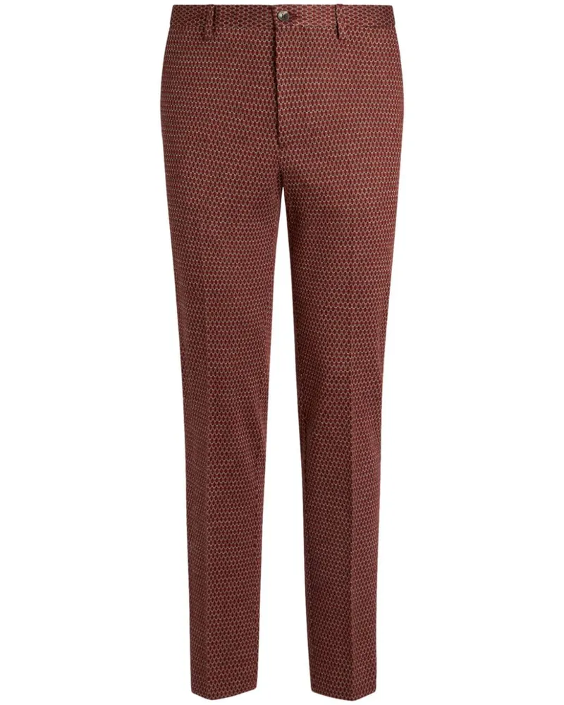 Etro Hose aus Wolle - Rot Rot
