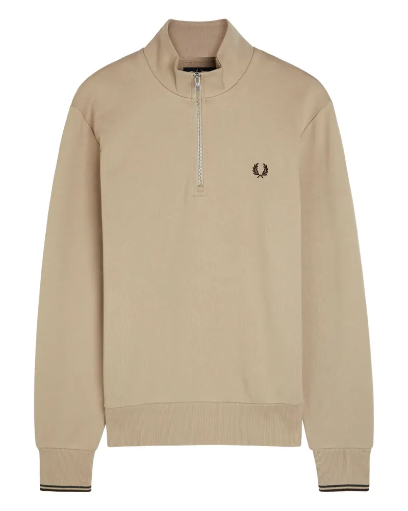 Fred Perry Sweatshirt mit Reißverschluss - Nude Nude