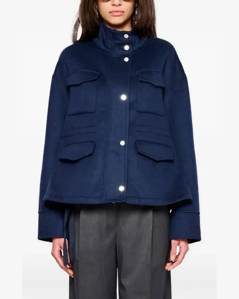 OOF WEAR Jacke mit Knopfleiste - Blau Blau