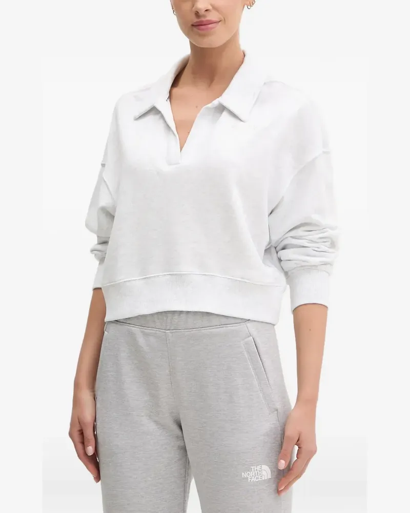 DKNY logo-embroidered dropped-shoulder sweater - Grau Grau
