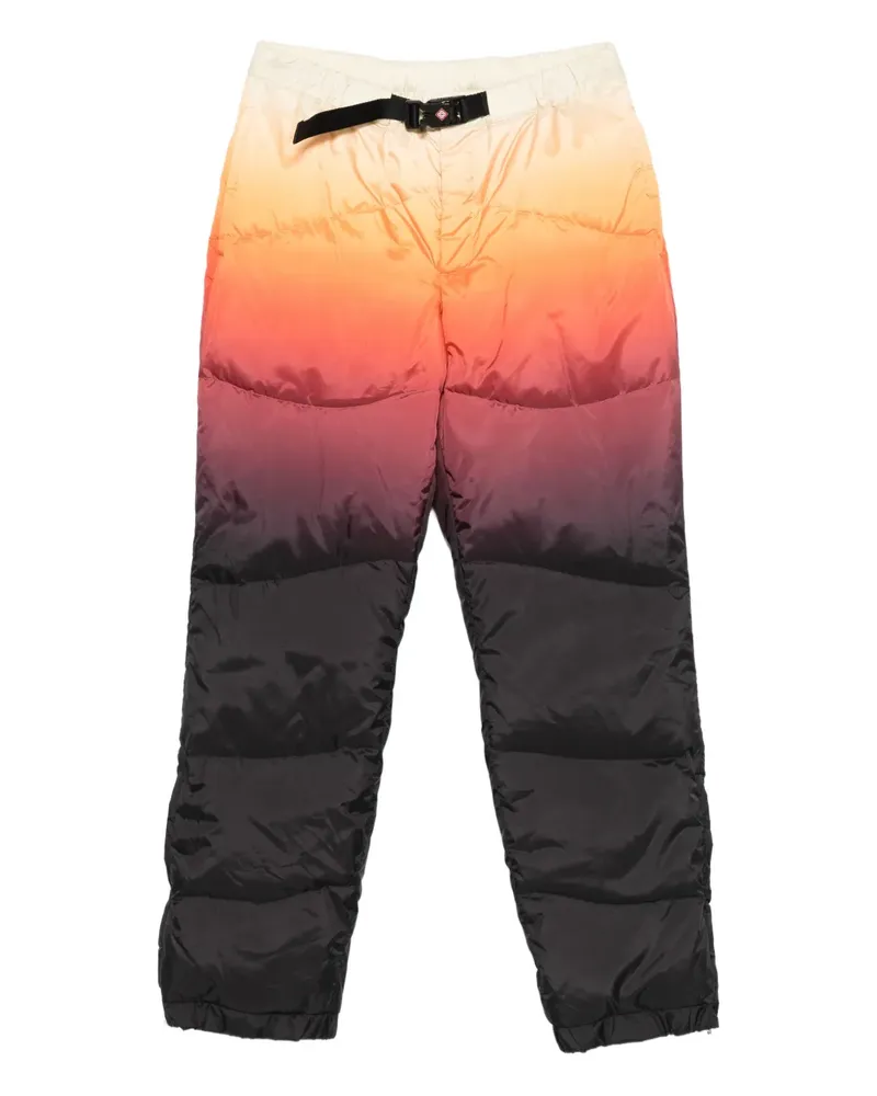 Casablanca Paris Wattierte Hose mit Ombré-Print - Schwarz Schwarz