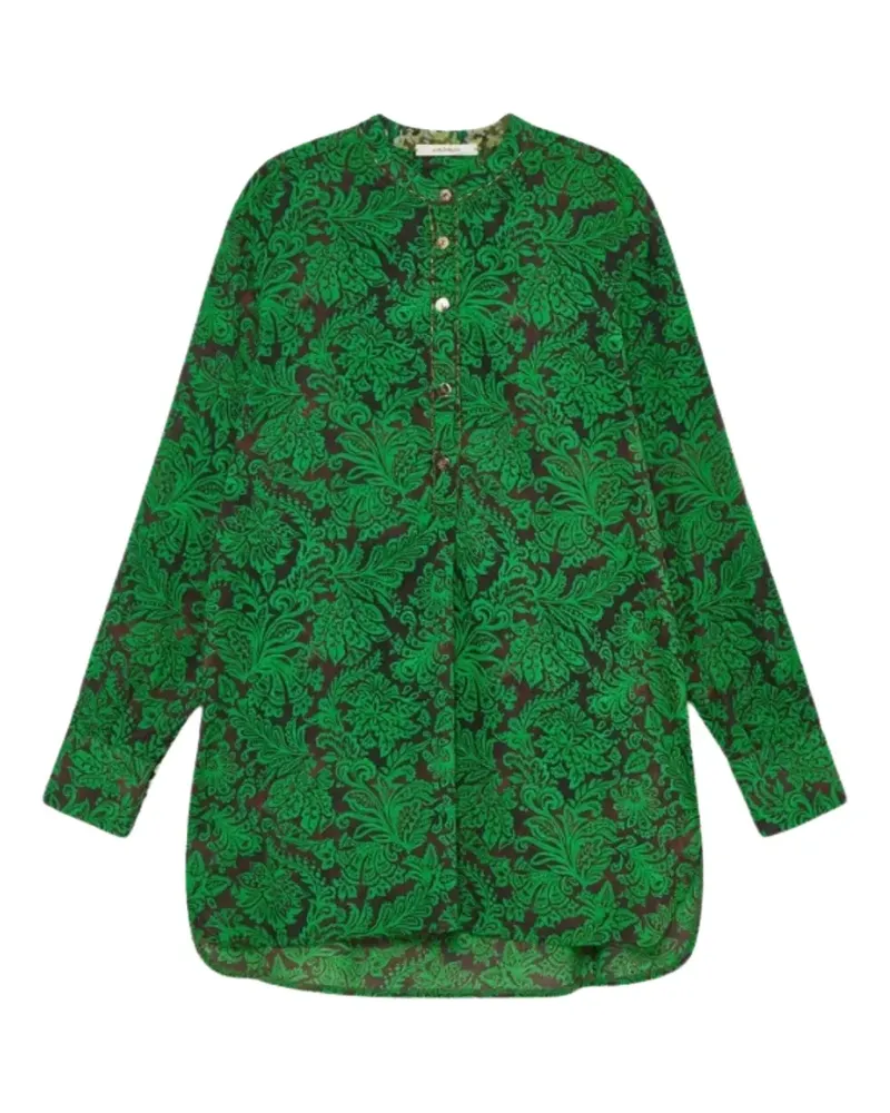Maliparmi Hemd mit Blumen-Print - Grün Grün