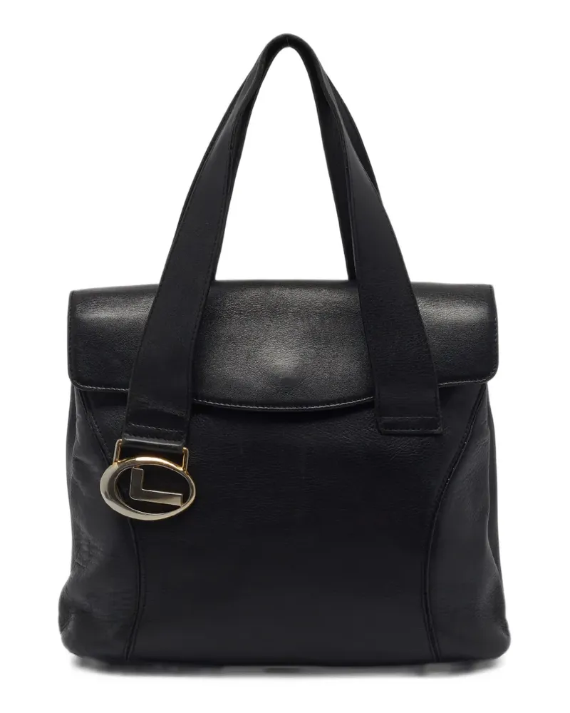 Lancel Satchel-Tasche mit Logo-Schild - Schwarz Schwarz