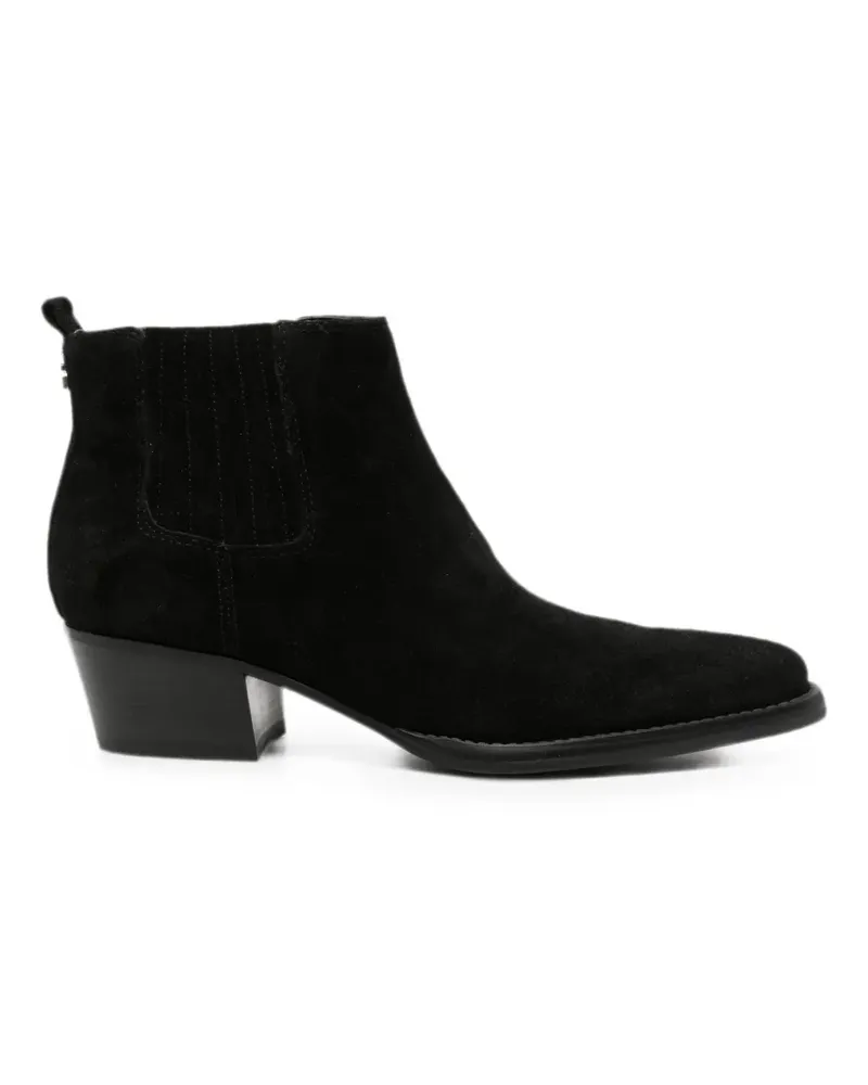 Guess suede block-heel ankle boots - Schwarz Schwarz