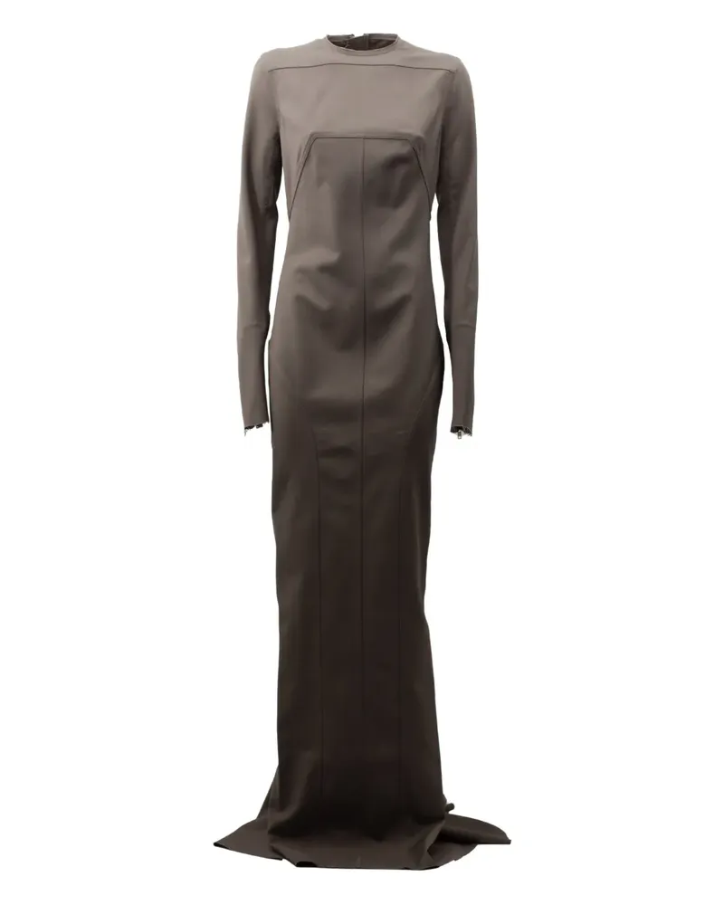 Rick Owens Maxikleid mit Einsätzen - Braun Braun