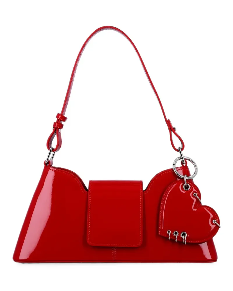 Justine Clenquet Marla heart-charm tote bag - Rot Rot