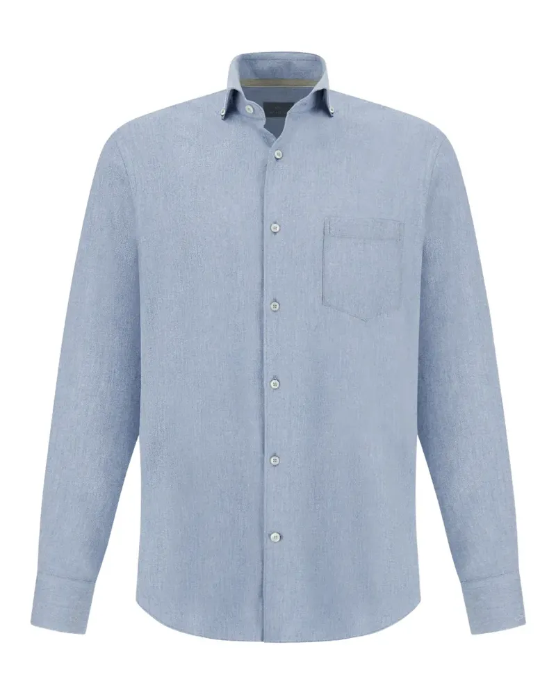 Paul & Shark Flanellhemd aus Baumwolle - Blau Blau