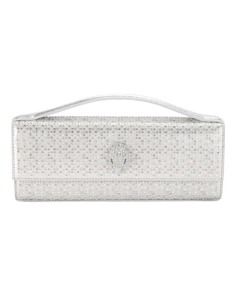 Kurt Geiger crystal-embellished clutch bag - Silber Silber