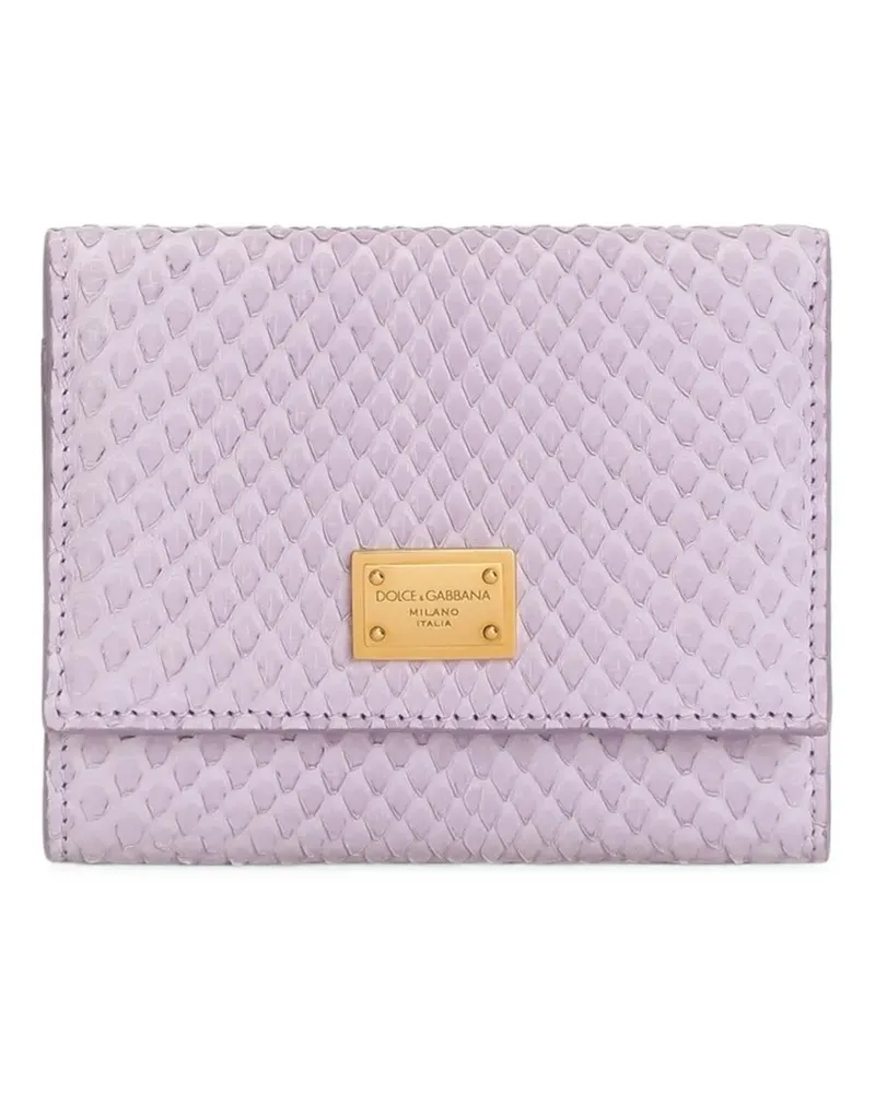 Dolce & Gabbana Python Portemonnaie - Violett Violett