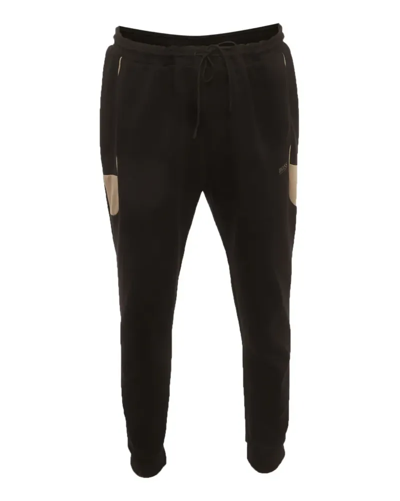 HUGO BOSS elastic-waistband track pants - Schwarz Schwarz