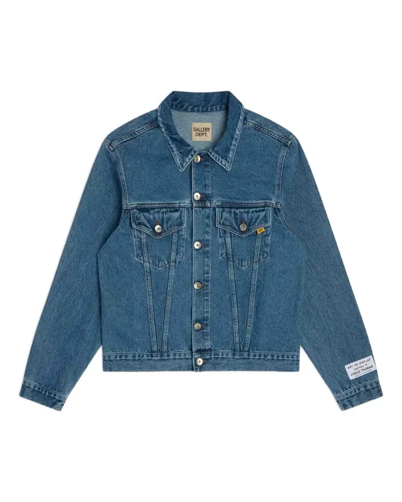 GALLERY DEPT. Andy embroidered-logo denim jacket - Blau Blau