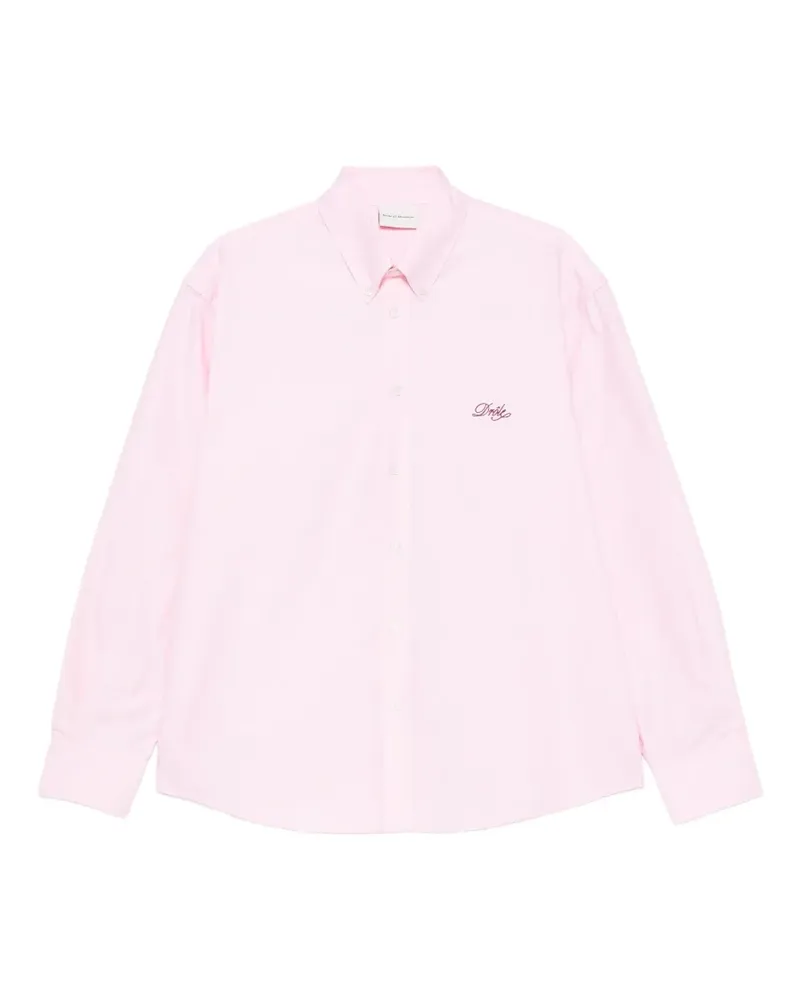 Drôle de Monsieur Kastiges Hemd mit Logo - Rosa Rosa