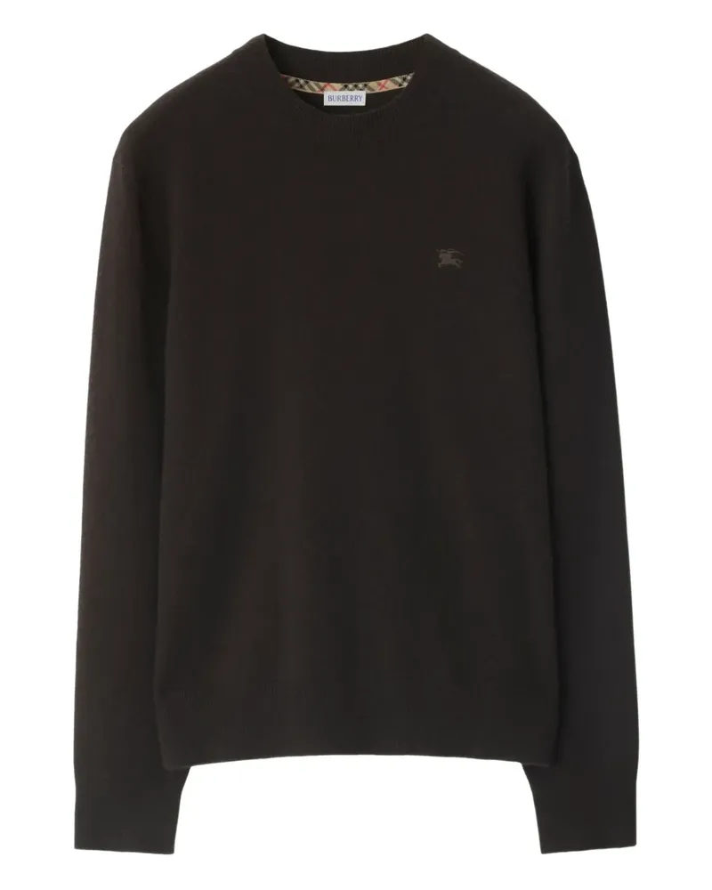 Burberry Bestickter Pullover aus Kaschmirgemisch - Braun Braun