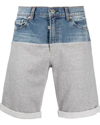 ROMEO HUNTE Ausgeblichene Jeans-Shorts Blau