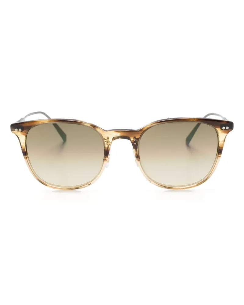 Oliver Peoples Gerardo Sonnenbrille mit rundem Gestell - Braun Braun