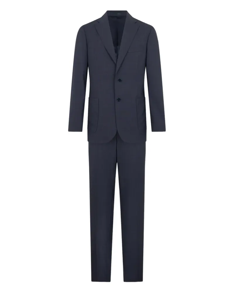 Brooks Brothers checked wool suit - Blau Blau