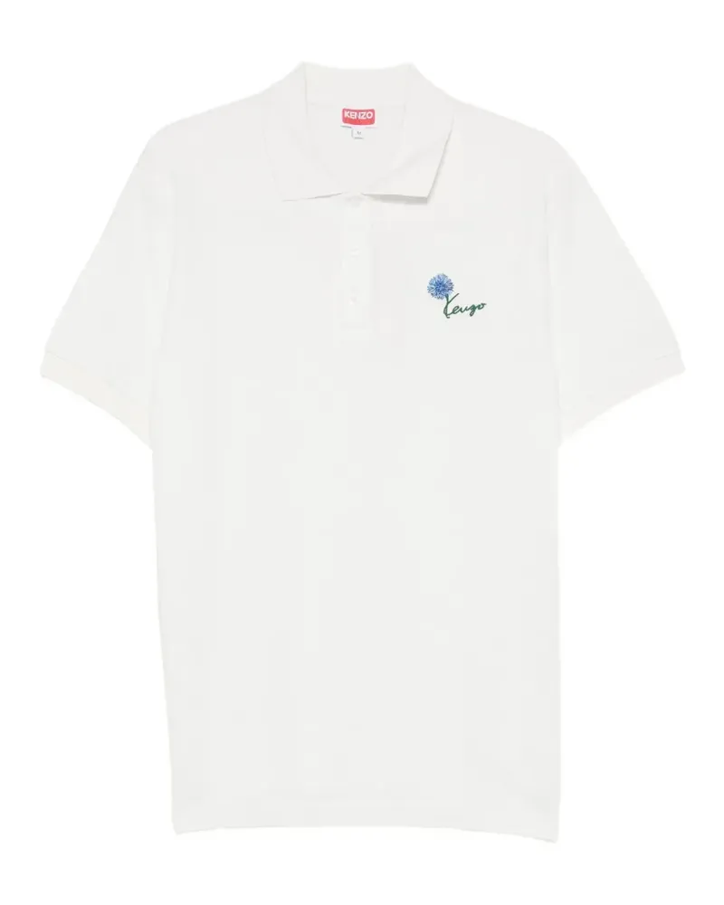 Kenzo Tulip slim polo shirt - Weiß Weiß