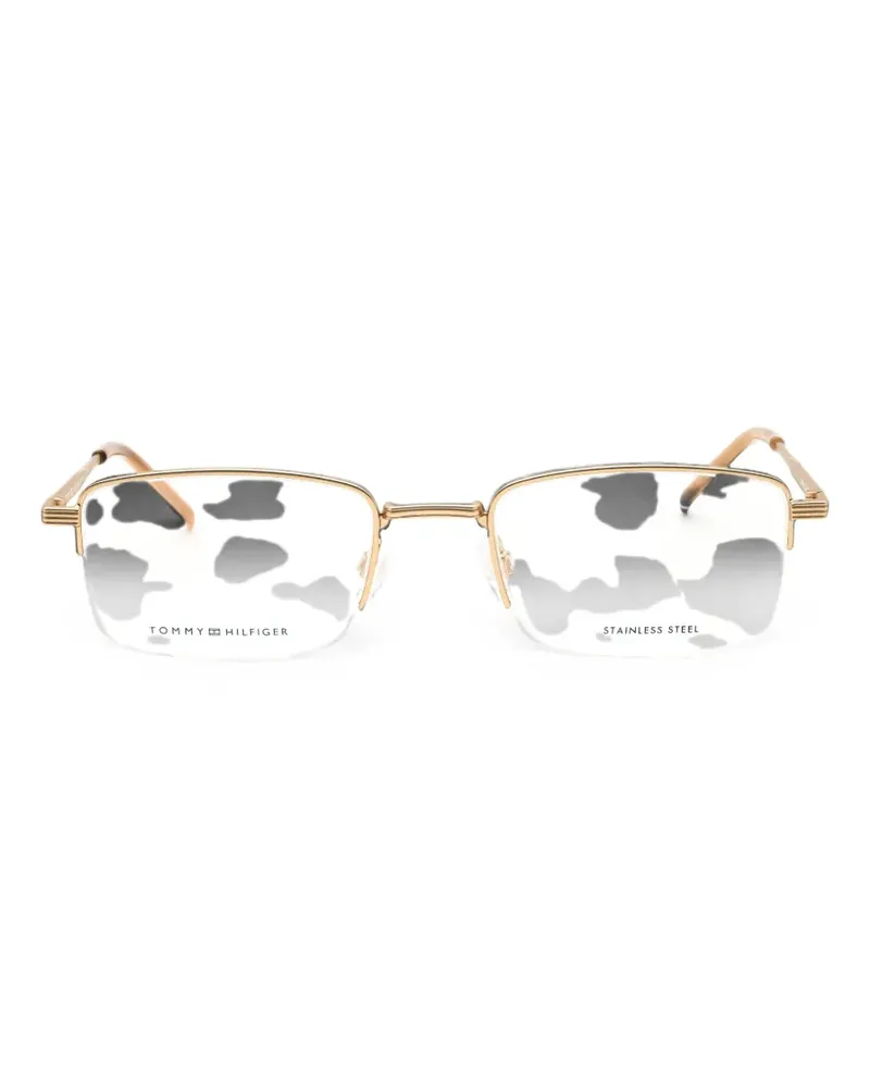 Tommy Hilfiger rectangle-frame glasses - Gold Gold