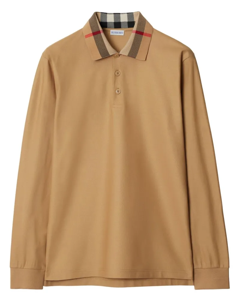 Burberry Klassisches Poloshirt - Nude Nude