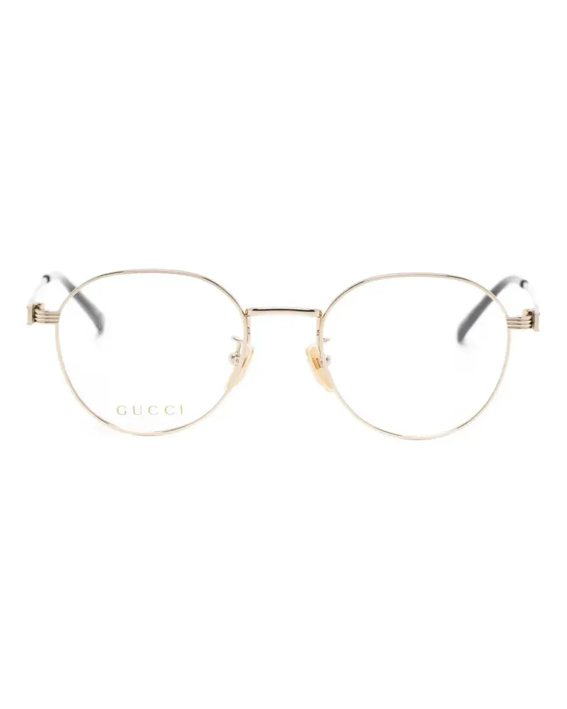 Gucci Brille mit ovalem Gestell - Gold Gold