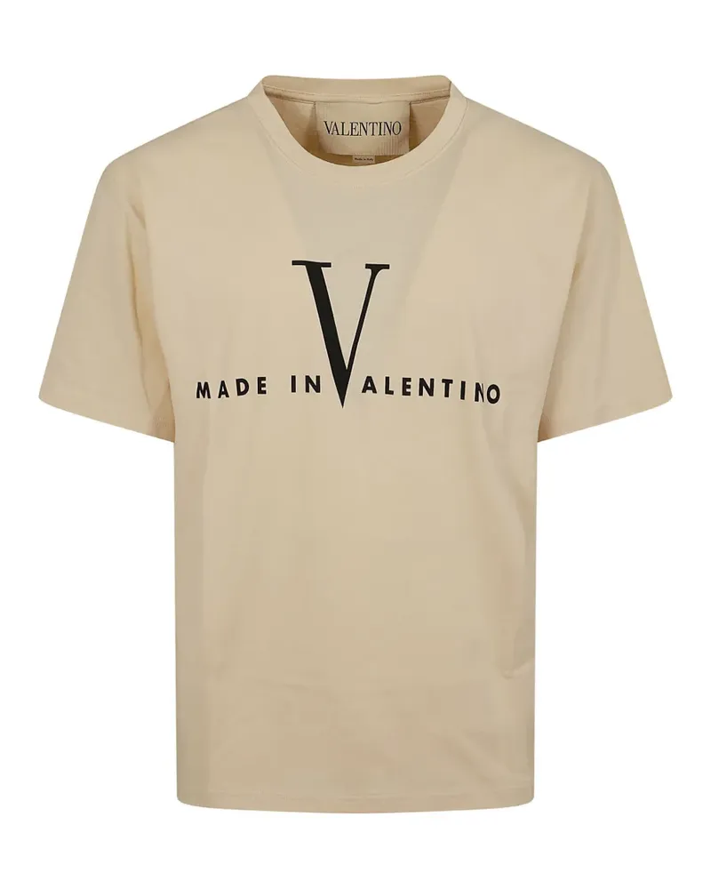 Valentino Garavani T-Shirt mit Logo-Print - Nude Nude