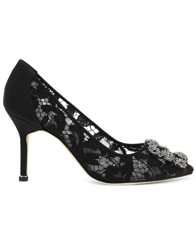 Manolo Blahnik Hangisi Pumps 70mm - Schwarz Schwarz