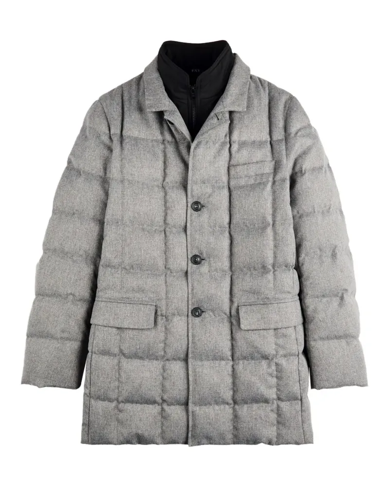 Fay quilted padded coat - Grau Grau
