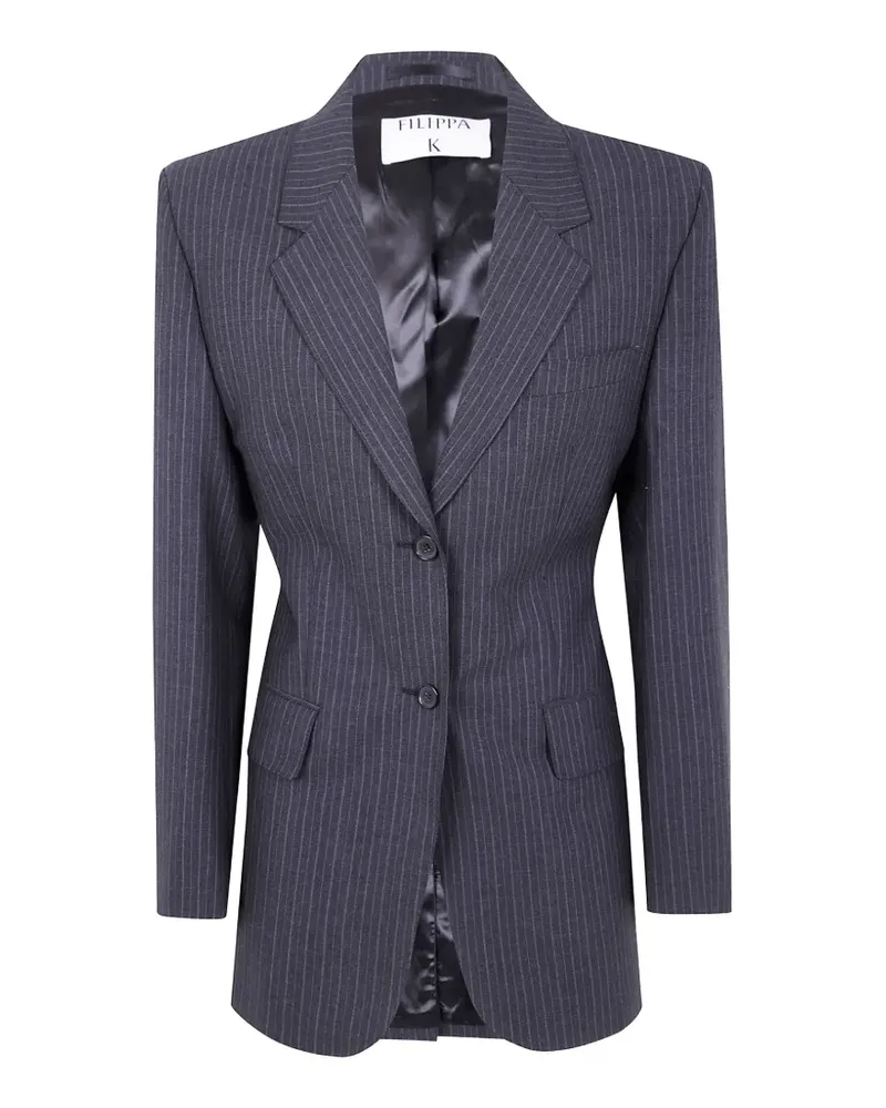 Filippa K Hourglass striped-pattern blazer - Grau Grau