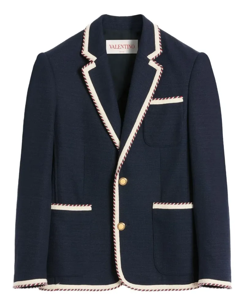 Valentino Garavani Einreihiges Sakko - Blau Blau