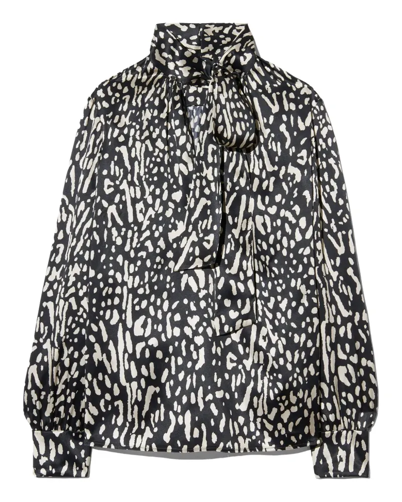 Nili Lotan Janese silk blouse - Schwarz Schwarz