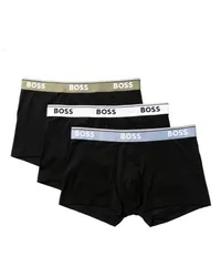 HUGO BOSS Shorts mit Logo-Bund Schwarz