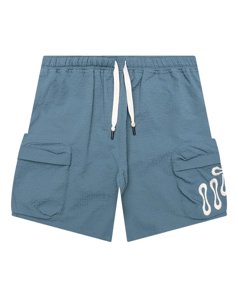 Honor The Gift embroidered shorts - Blau Blau