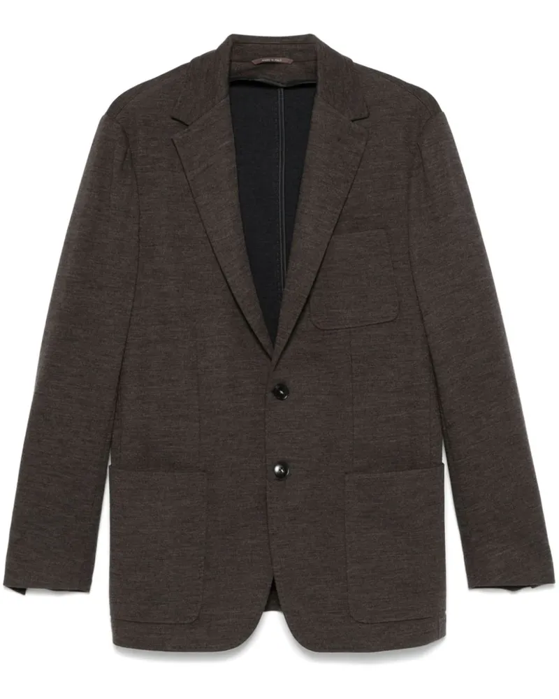 Canali Sakko aus Jersey - Braun Braun