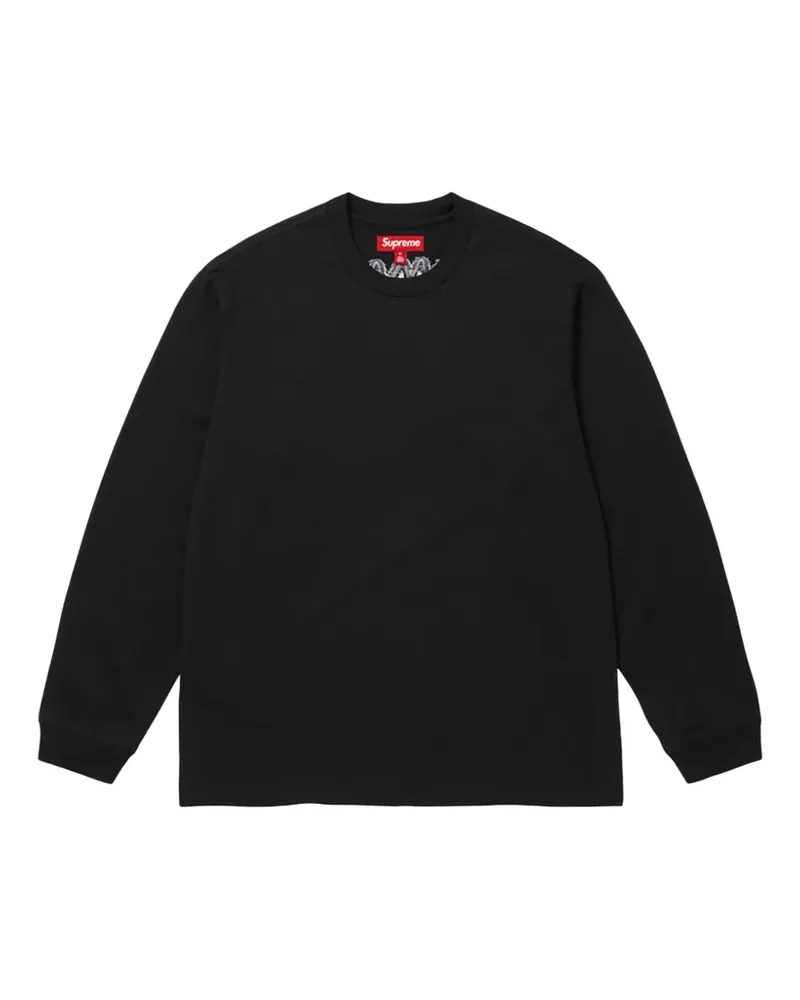 Supreme Being Langarmshirt mit Intarsien-Print - Schwarz Schwarz